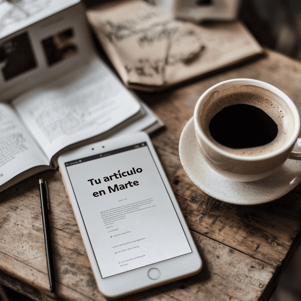 Coffee mug with tablet