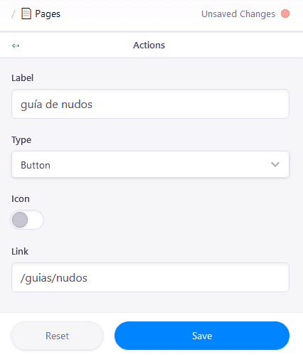 Button options